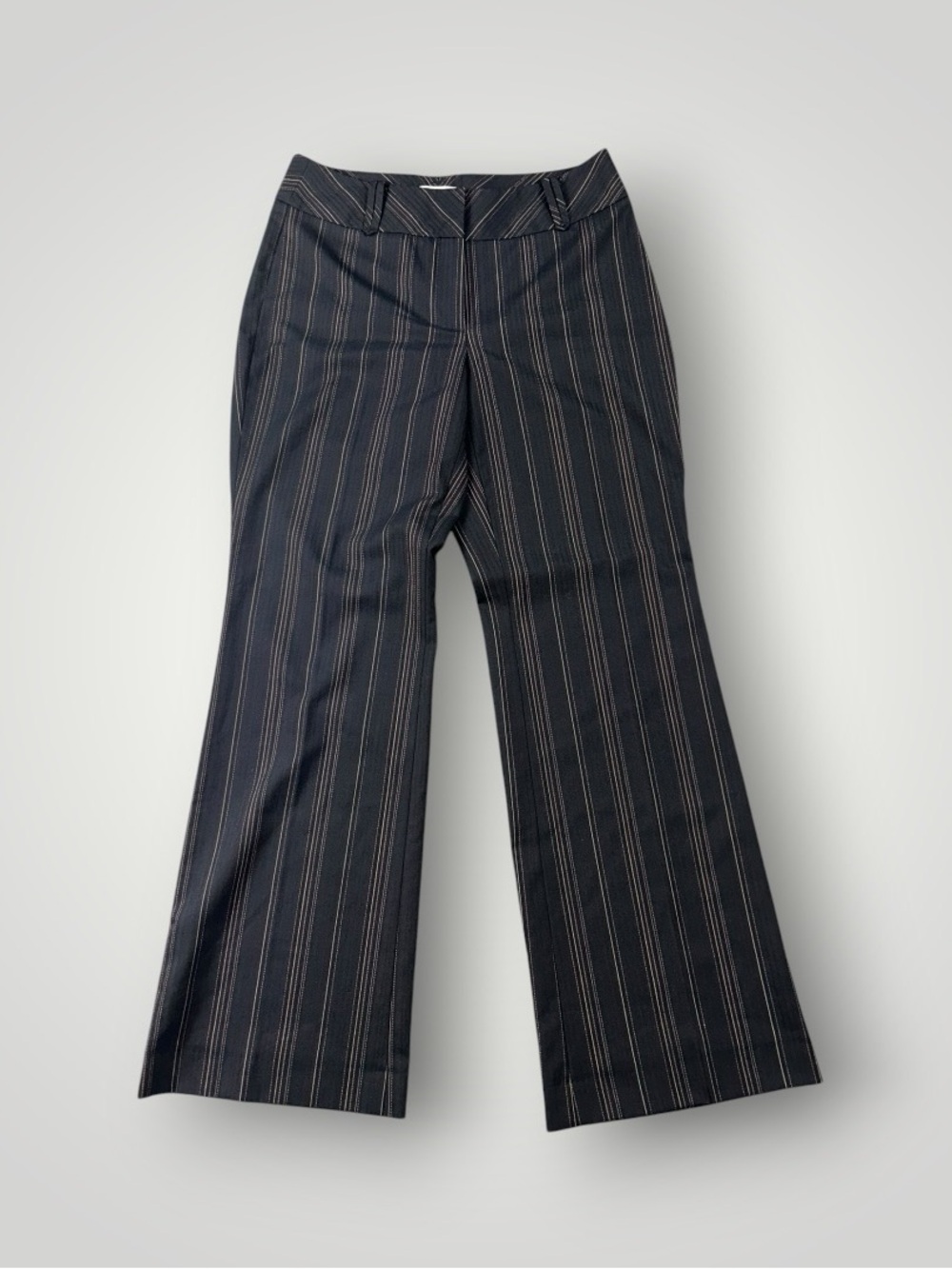 Classiques Entier Black Pinstripe Wide-Leg Trousers